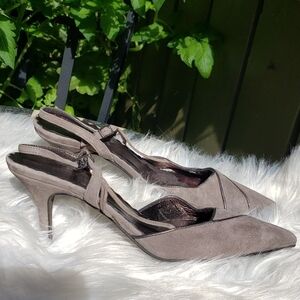 Banana republic suede slingback heels 6.5